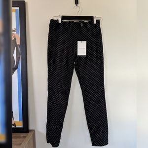Polka Dot Cropped Skinny Pants